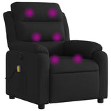 Fauteuil inclinable de massage noir tissu