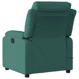Fauteuil inclinable de massage vert foncé tissu