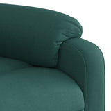 Fauteuil inclinable de massage vert foncé tissu
