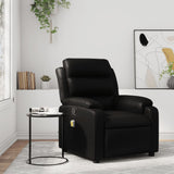 Fauteuil de massage inclinable noir similicuir