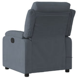 Fauteuil inclinable de massage gris foncé velours
