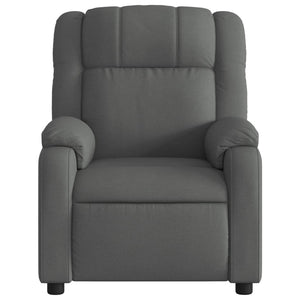 Fauteuil inclinable gris foncé tissu