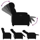 Fauteuil inclinable noir tissu