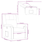 Fauteuil inclinable vert foncé tissu