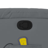 Fauteuil de massage inclinable gris similicuir