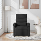 Fauteuil inclinable Noir Tissu