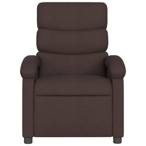 Fauteuil inclinable Marron foncé Tissu