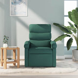 Fauteuil inclinable Vert foncé Tissu