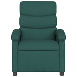 Fauteuil inclinable Vert foncé Tissu