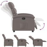 Fauteuil inclinable Taupe Tissu
