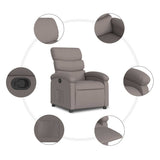 Fauteuil inclinable Taupe Tissu