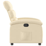 Fauteuil inclinable Crème Tissu