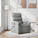 Fauteuil de massage inclinable Gris clair Tissu
