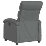Fauteuil de massage inclinable Gris foncé Tissu