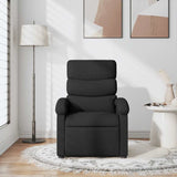 Fauteuil de massage inclinable Noir Tissu