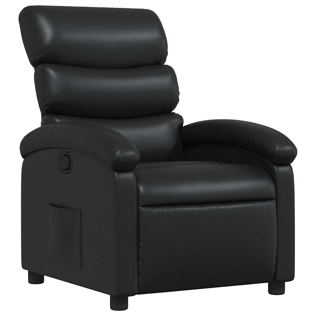 Fauteuil inclinable Noir Similicuir
