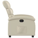 Fauteuil inclinable Crème Similicuir