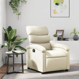 Fauteuil inclinable Crème Similicuir