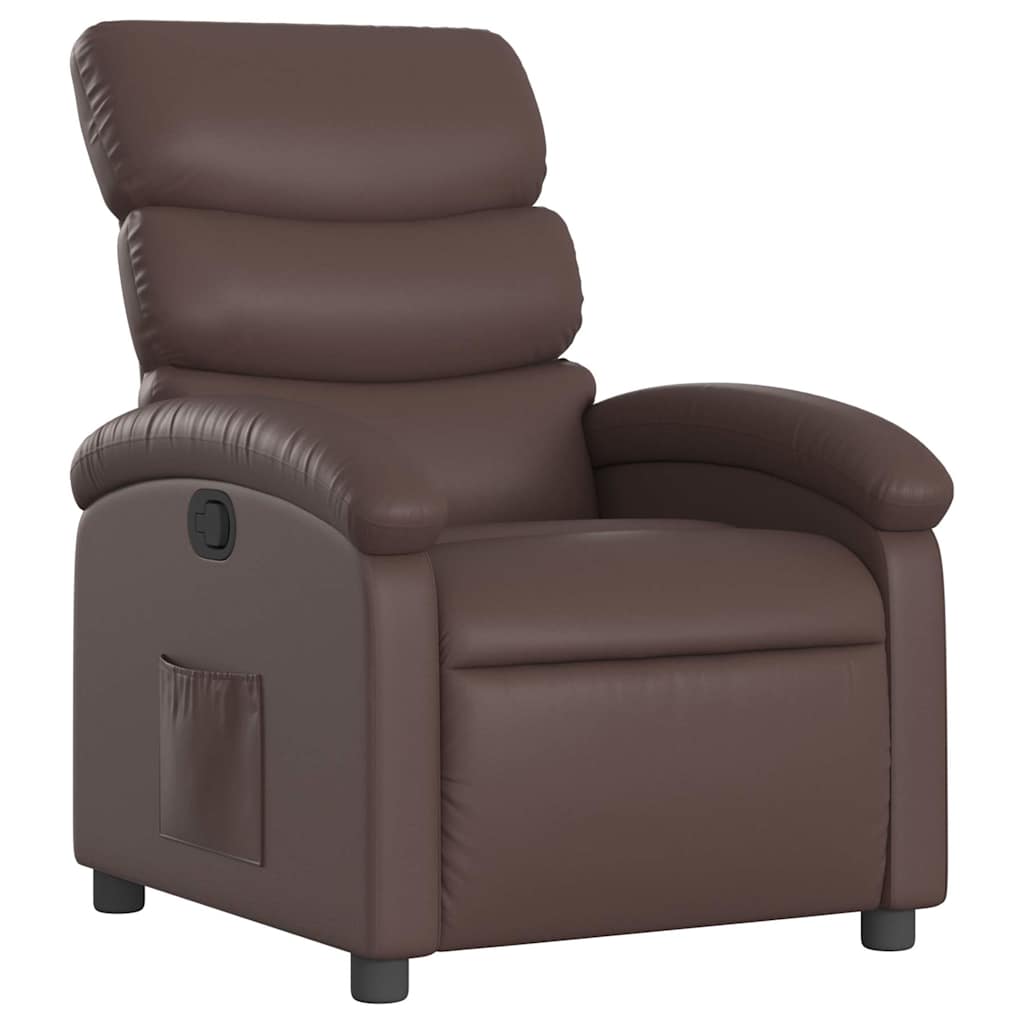 Fauteuil inclinable Marron Similicuir