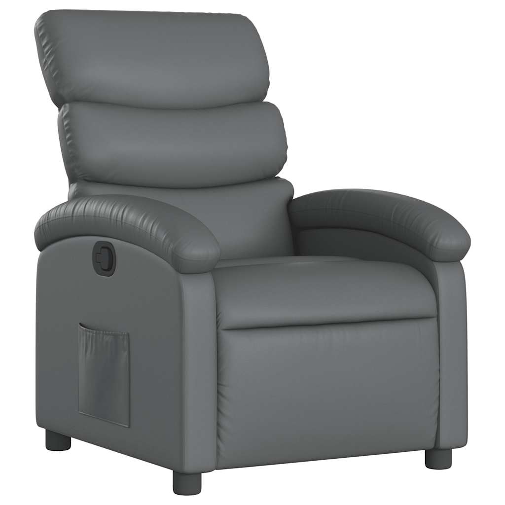 Fauteuil inclinable Gris Similicuir