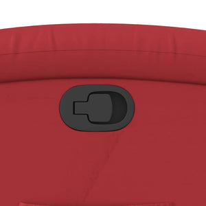 Fauteuil inclinable Rouge Similicuir