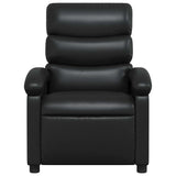 Fauteuil de massage inclinable Noir Similicuir