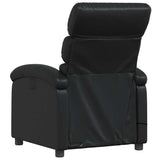 Fauteuil de massage inclinable Noir Similicuir