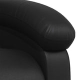 Fauteuil de massage inclinable Noir Similicuir