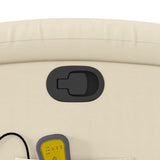 Fauteuil inclinable de massage Crème Similicuir