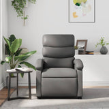 Fauteuil de massage inclinable Gris Similicuir
