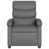 Fauteuil de massage inclinable Gris Similicuir