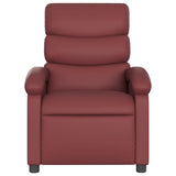 Fauteuil de massage inclinable Rouge bordeaux Similicuir