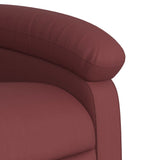 Fauteuil de massage inclinable Rouge bordeaux Similicuir