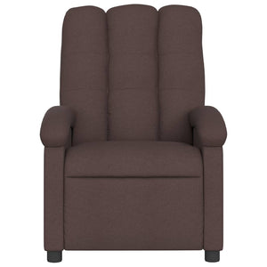 Fauteuil inclinable Marron foncé Tissu
