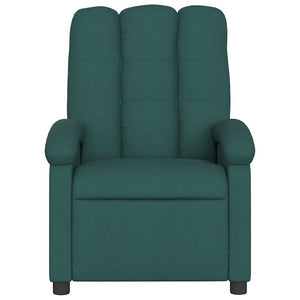 Fauteuil inclinable Vert foncé Tissu