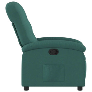 Fauteuil inclinable Vert foncé Tissu