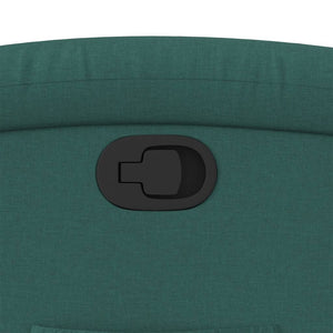 Fauteuil inclinable Vert foncé Tissu