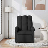 Fauteuil de massage inclinable Noir Tissu