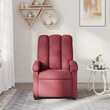 Fauteuil de massage inclinable Rouge bordeaux Tissu