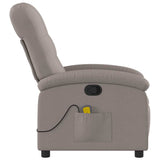 Fauteuil de massage inclinable Taupe Tissu