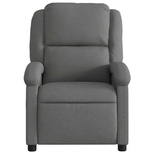 Fauteuil inclinable en tissu gris foncé