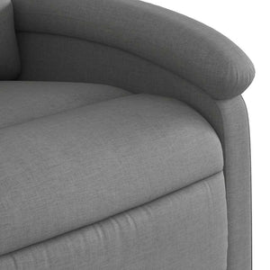 Fauteuil inclinable en tissu gris foncé