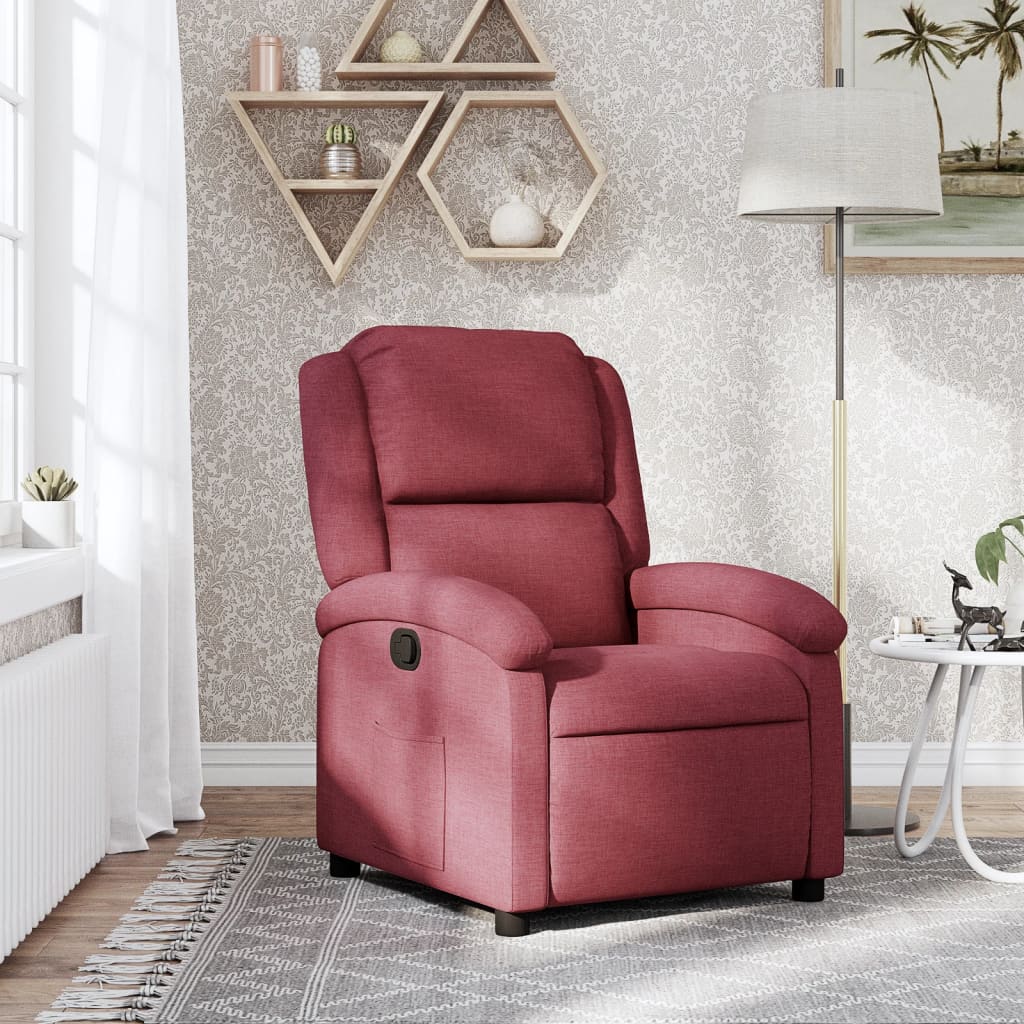 Fauteuil inclinable Rouge bordeaux Tissu