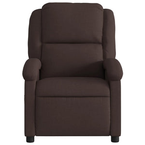 Fauteuil inclinable Marron foncé Tissu