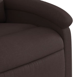 Fauteuil inclinable Marron foncé Tissu