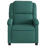Fauteuil inclinable Vert foncé Tissu
