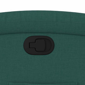 Fauteuil inclinable Vert foncé Tissu
