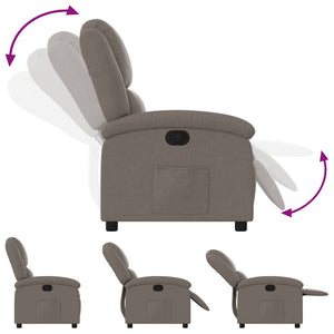 Fauteuil inclinable Taupe Tissu