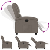 Fauteuil inclinable Taupe Tissu