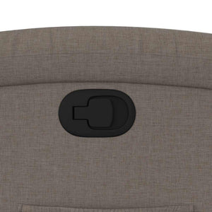 Fauteuil inclinable Taupe Tissu